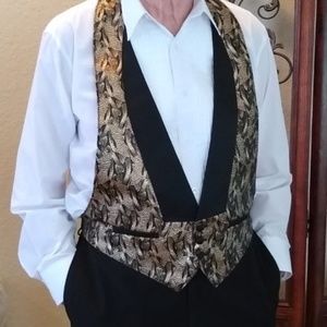 Mel Howard Formal Backless Vest Gold Adjustible